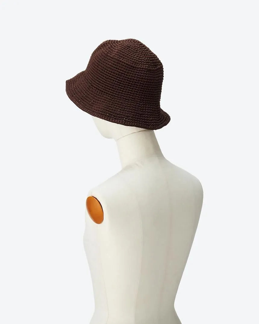 POLY HAND KNIT BUCKET HAT