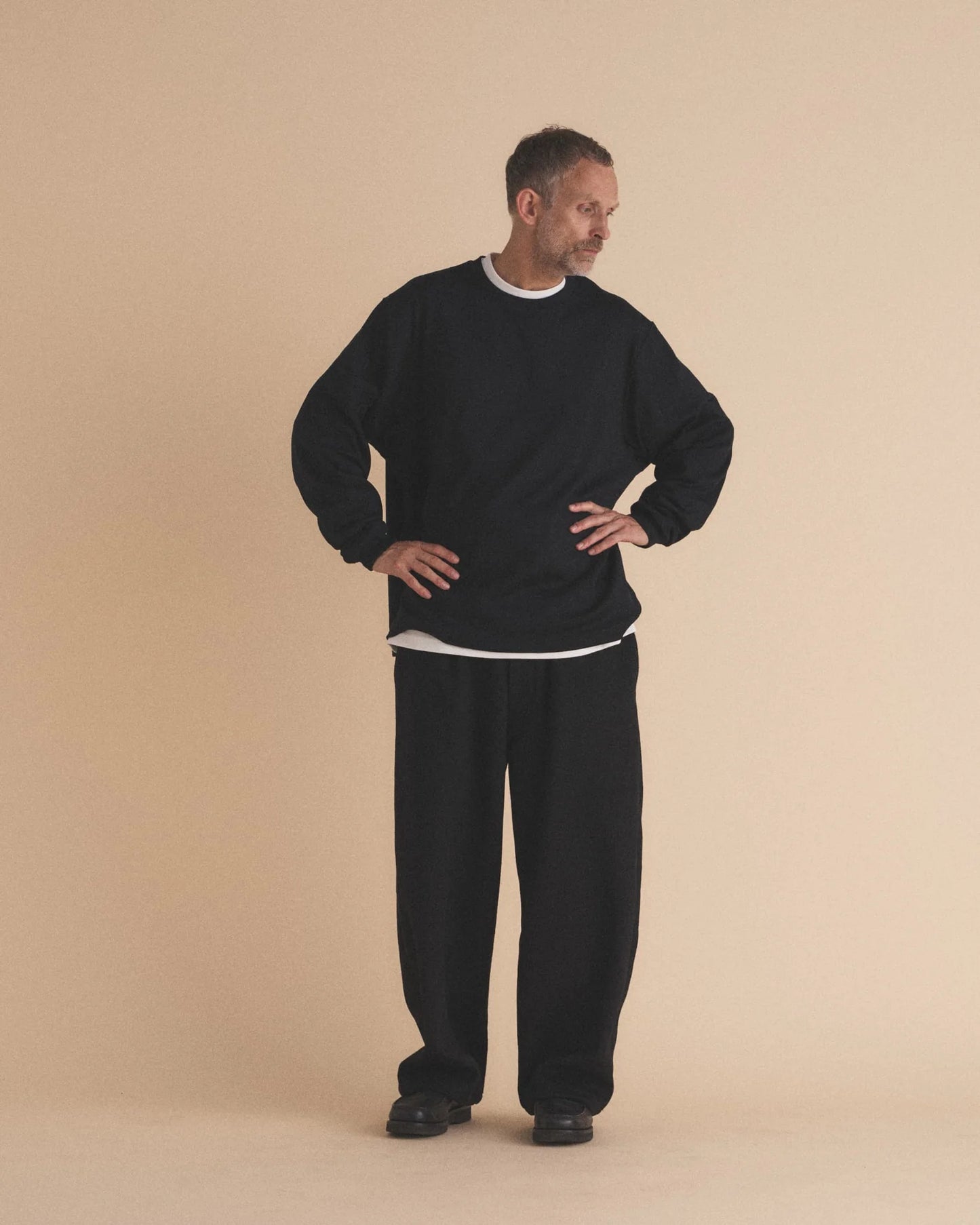 MERINO WOOL CREW NECK LONG SLEEVE SHIRT