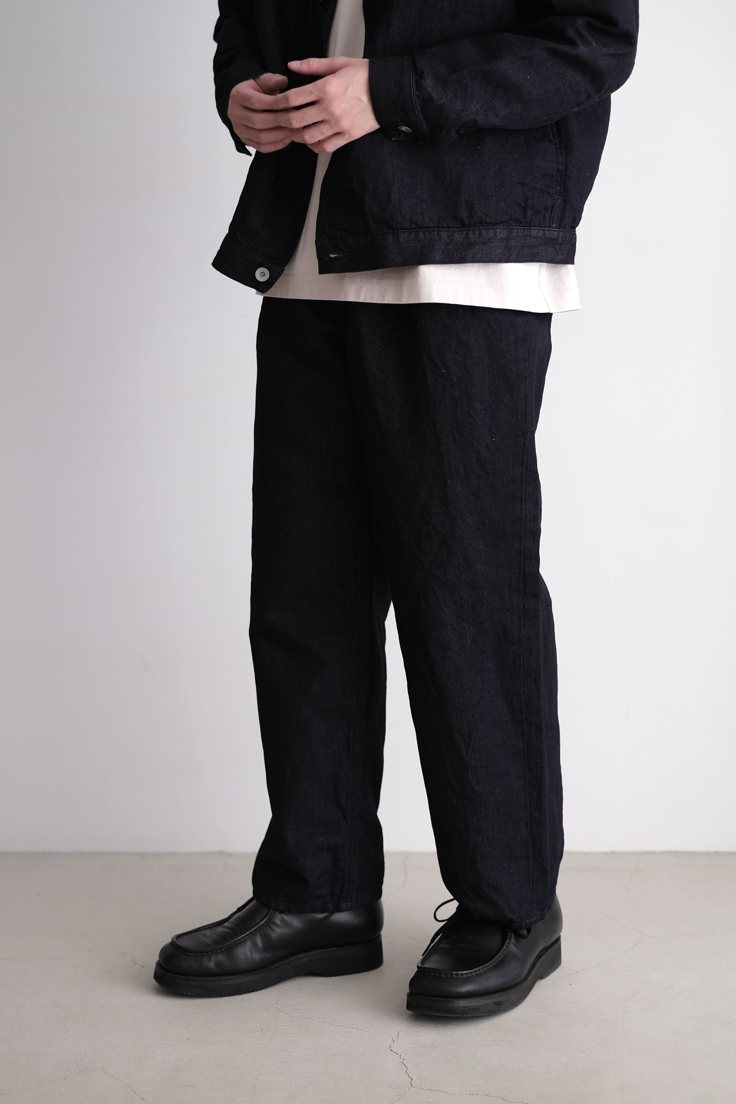 HEMP MIXED DENIM PANTS
