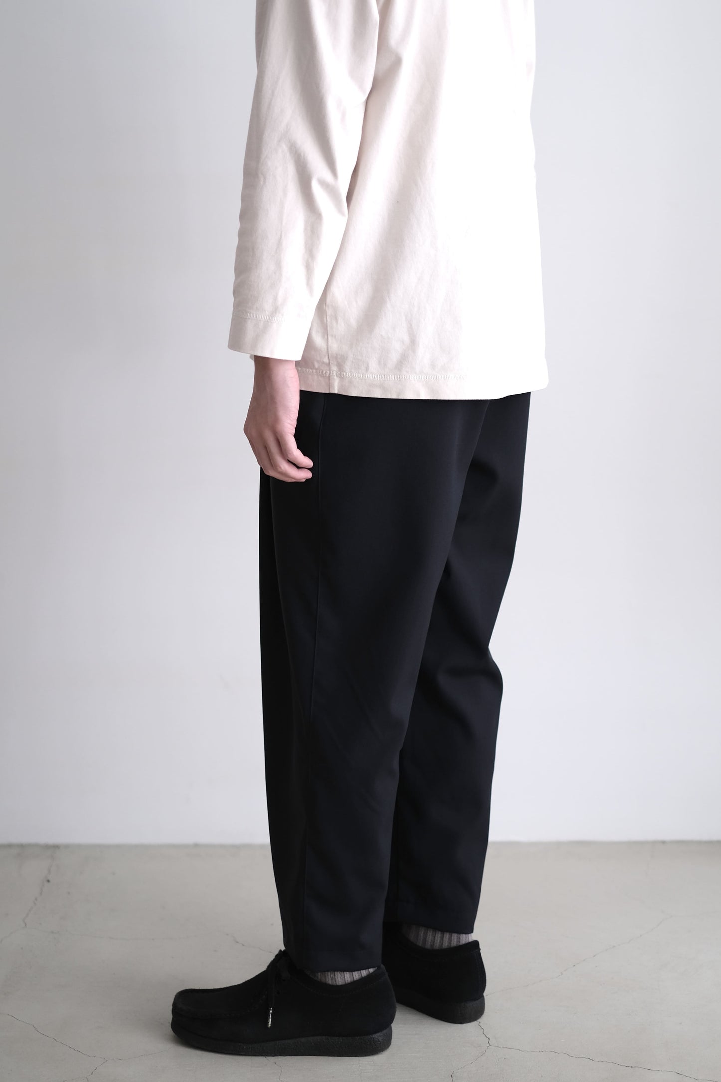 SUMMER WOOL WIDE PANTS