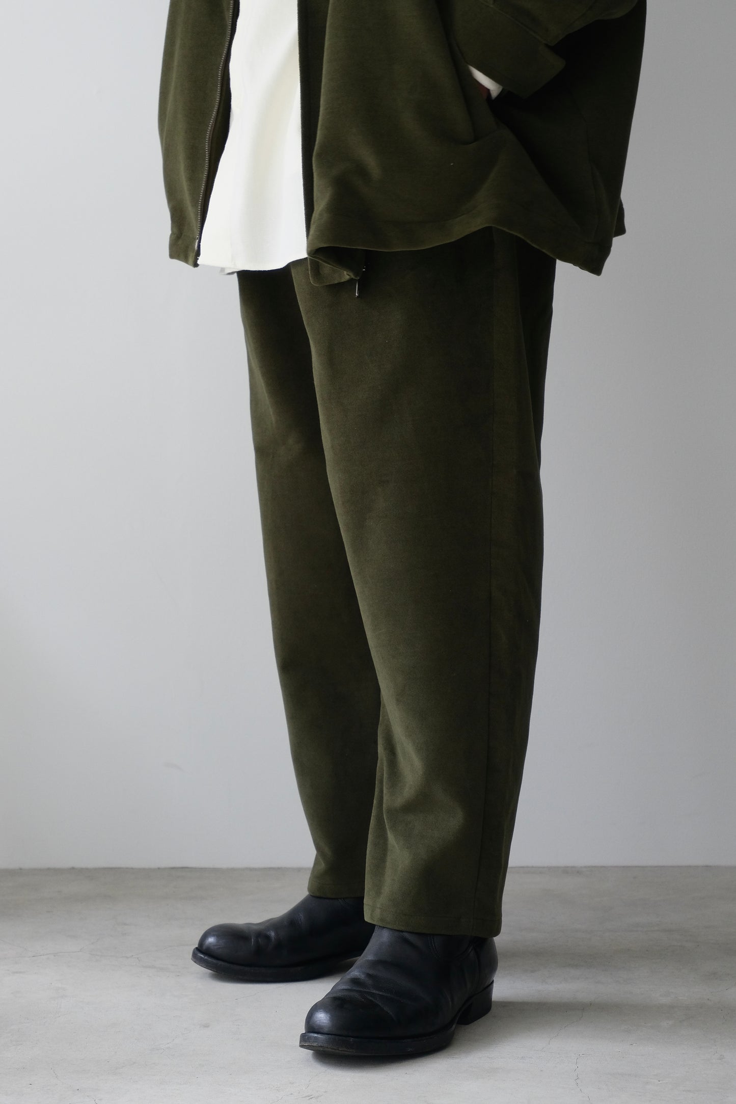 BRITISH MOLESKIN 2 TUCK WIDE PANTS