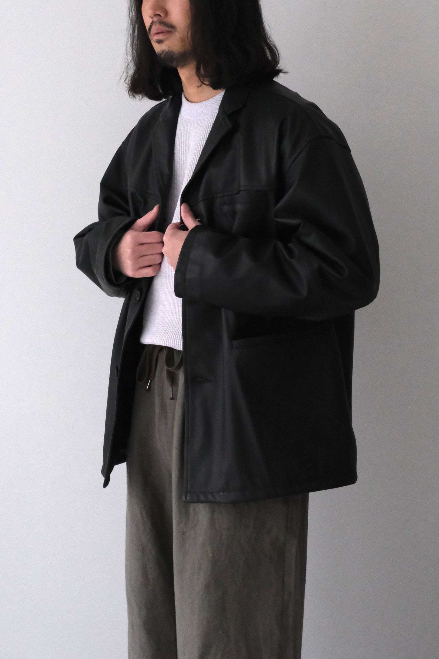 BOX TAILORED JACKET -SHEEP SKIN-