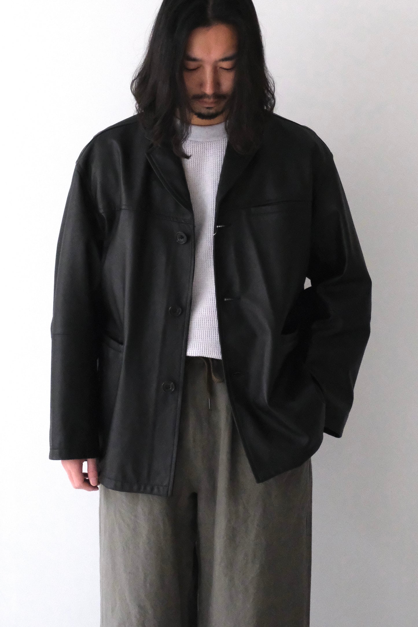 BOX TAILORED JACKET -SHEEP SKIN-