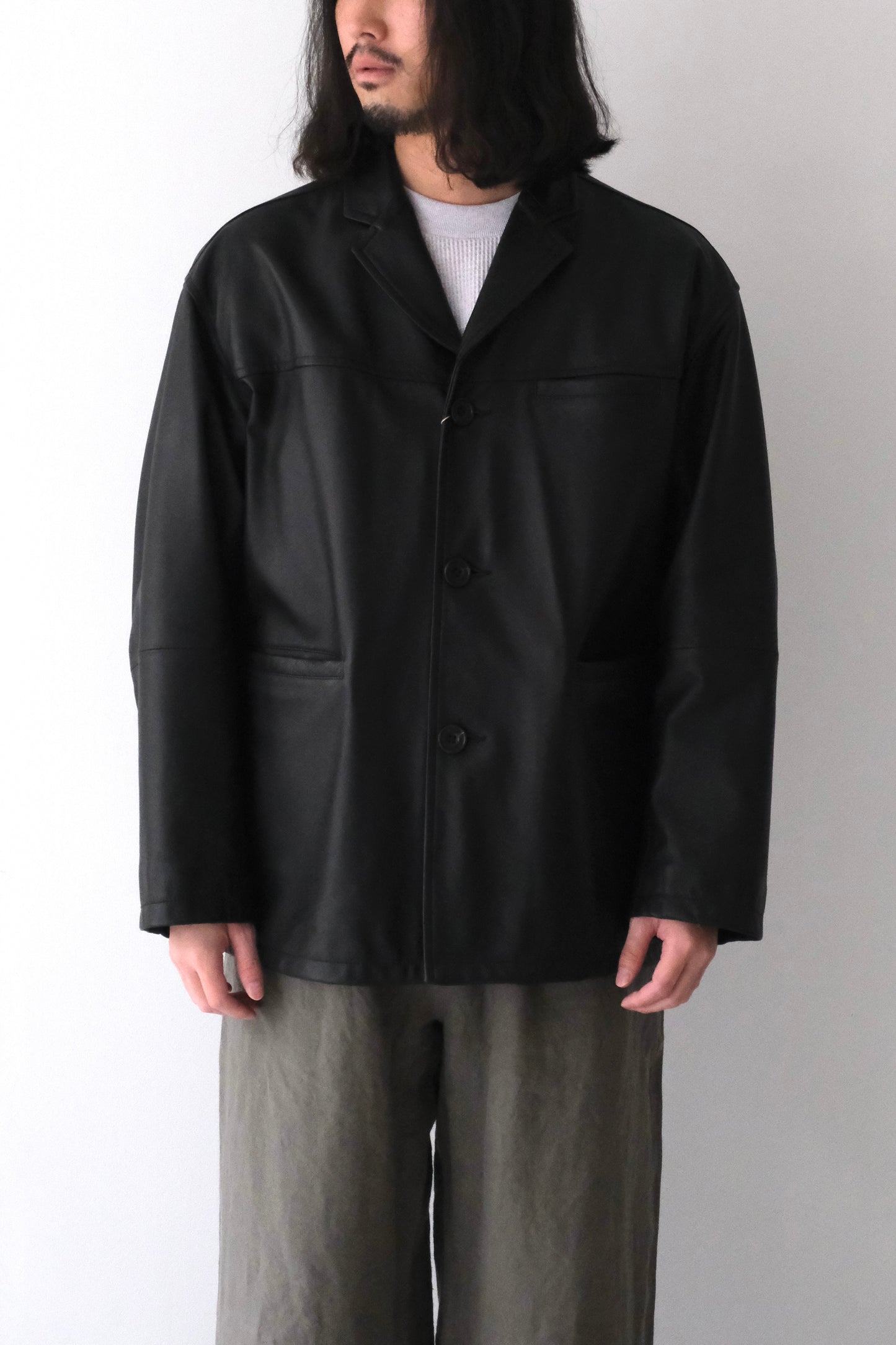 BOX TAILORED JACKET -SHEEP SKIN-