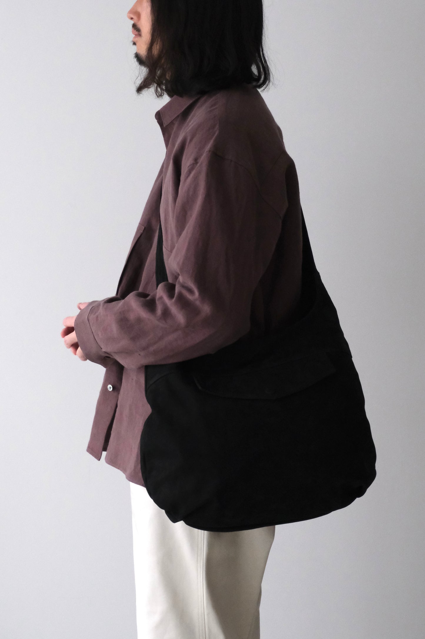 SHOULDER BAG -NUBACK-