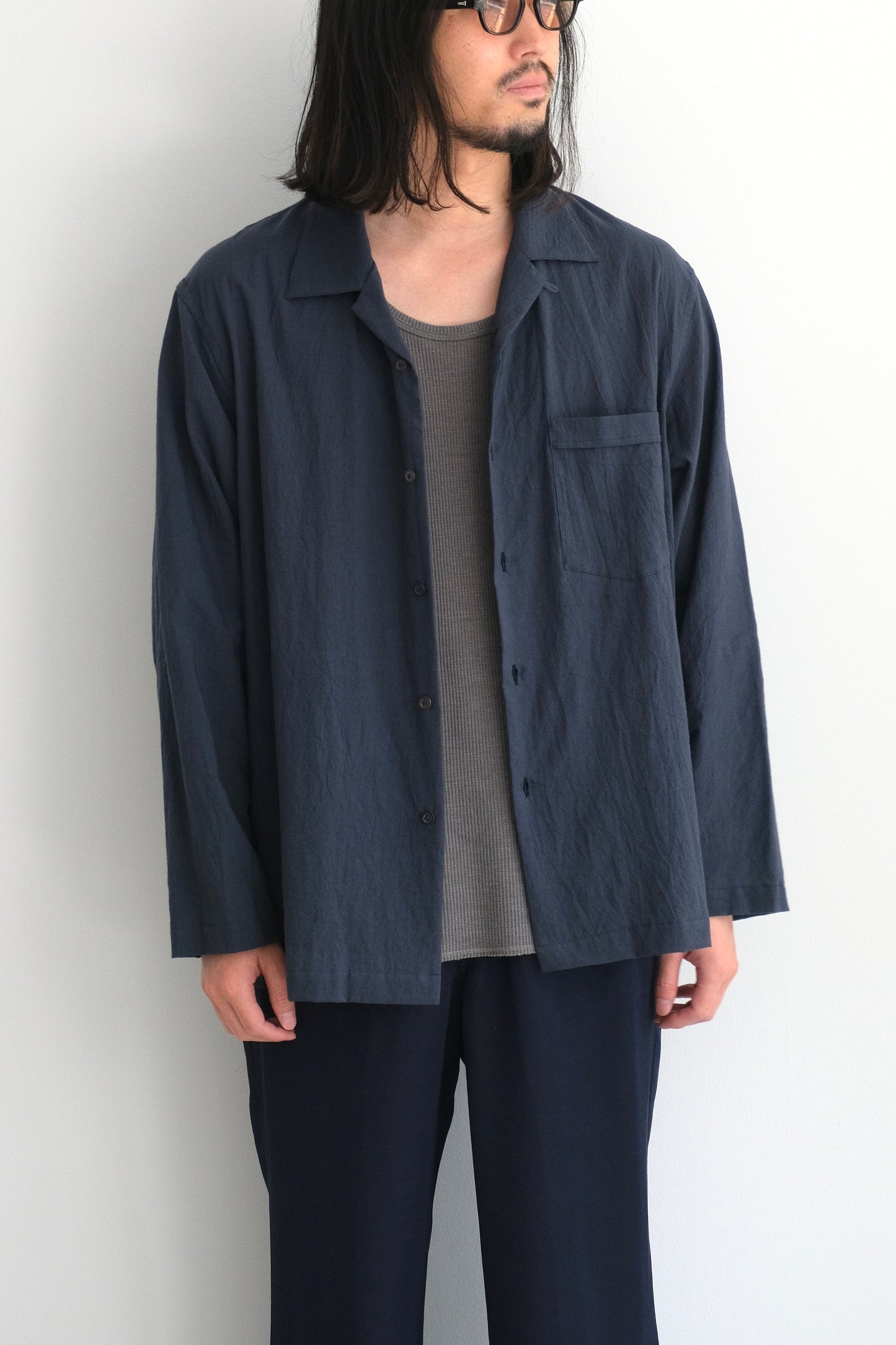 COTTON SILK LS SHIRT