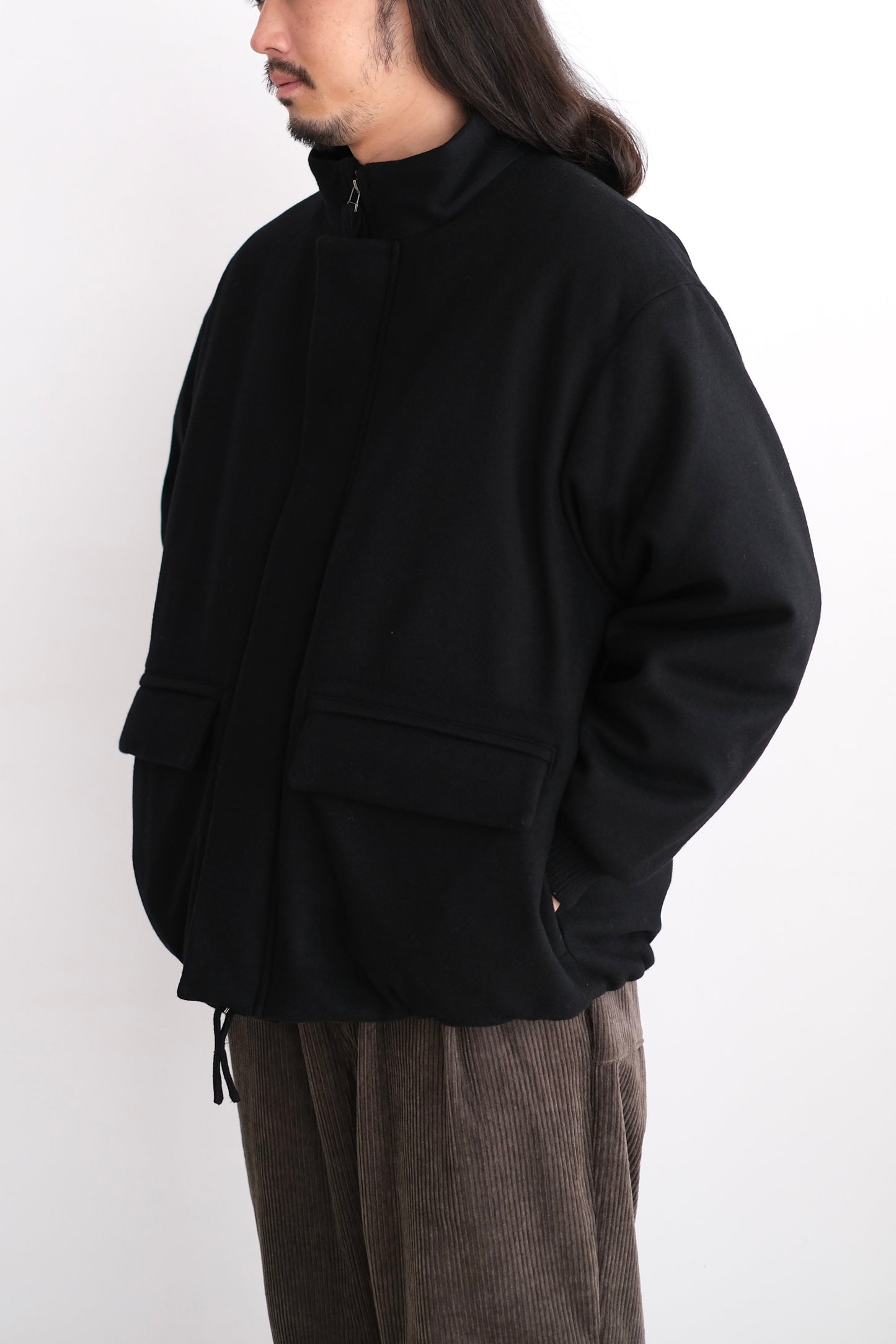 PADDED WOOL BLOUSON