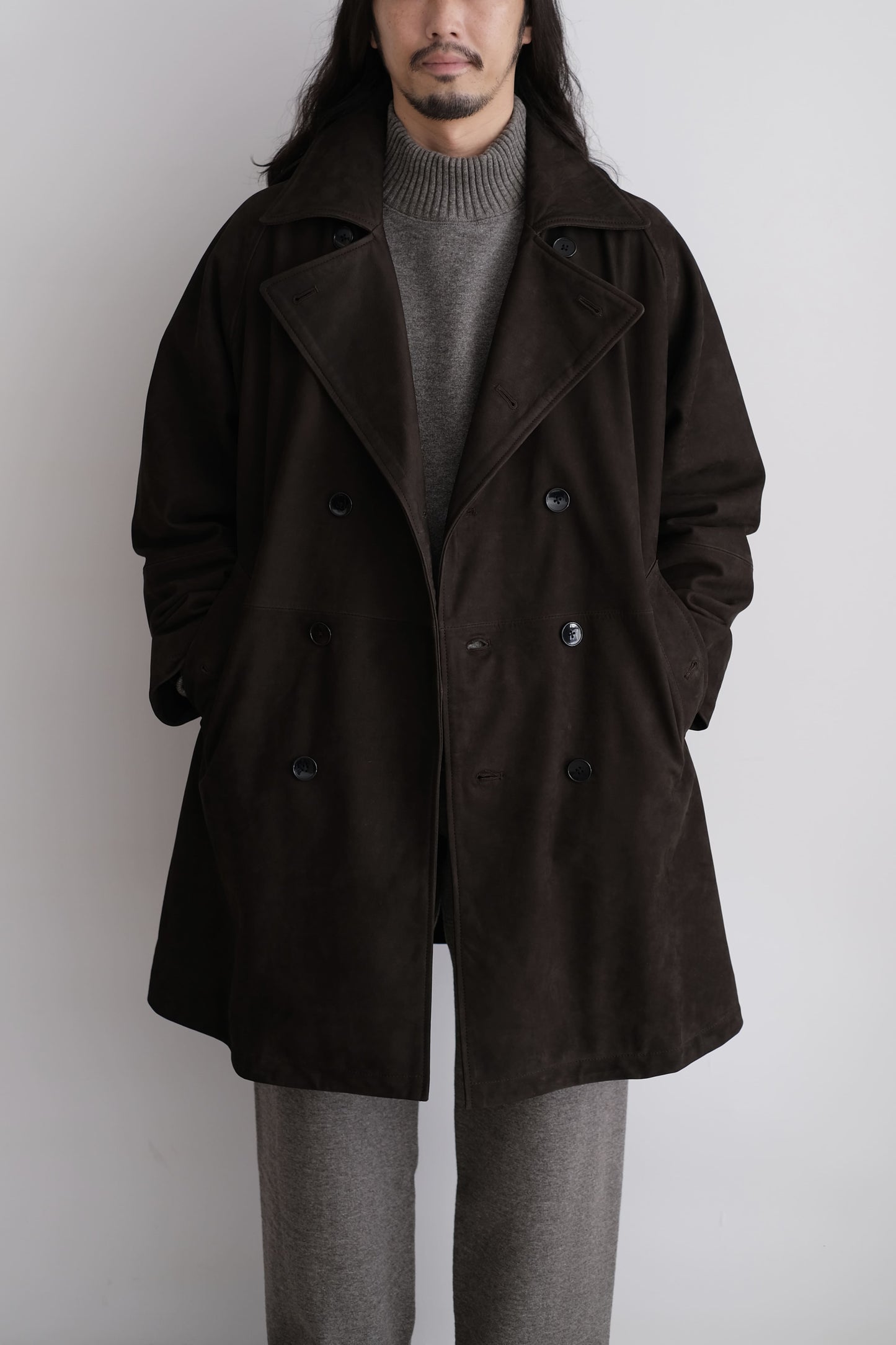 DOUBLE BREASTED HALF COAT