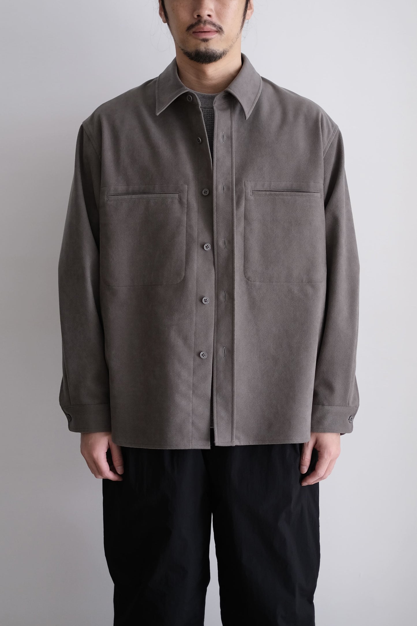 SUEDE SHIRT JACKET