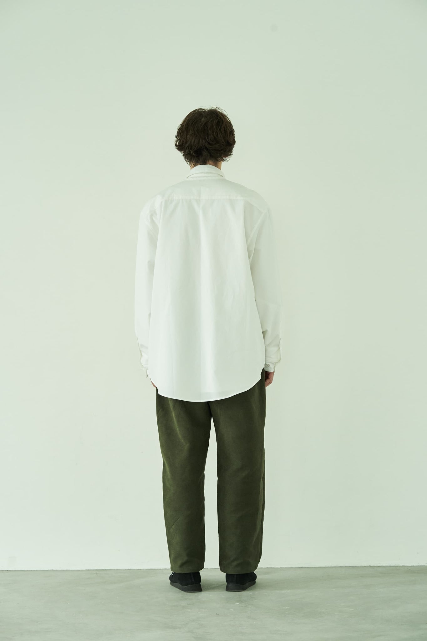 BRITISH MOLESKIN 2 TUCK WIDE PANTS