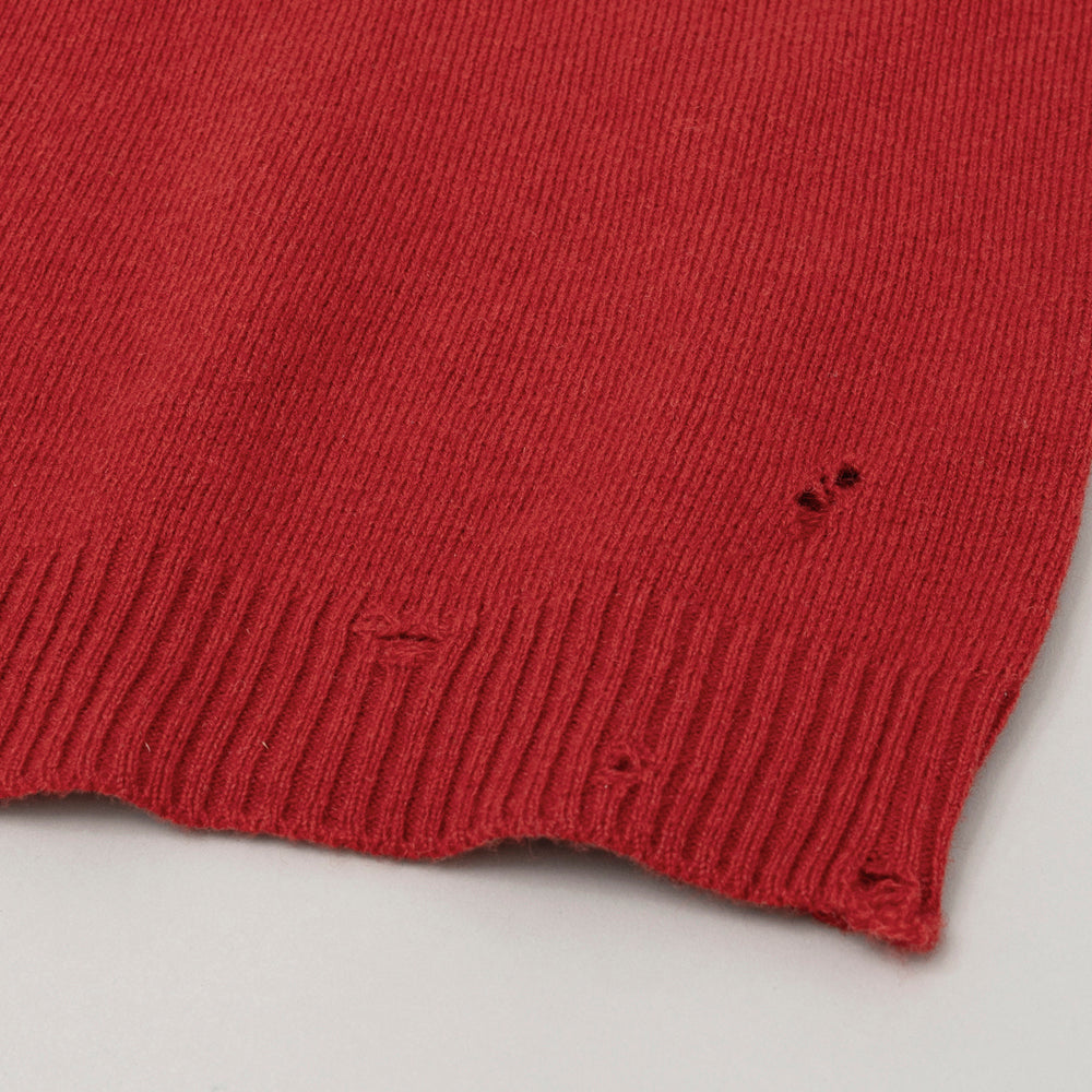 PUNCHED SHETLAND SWEATER