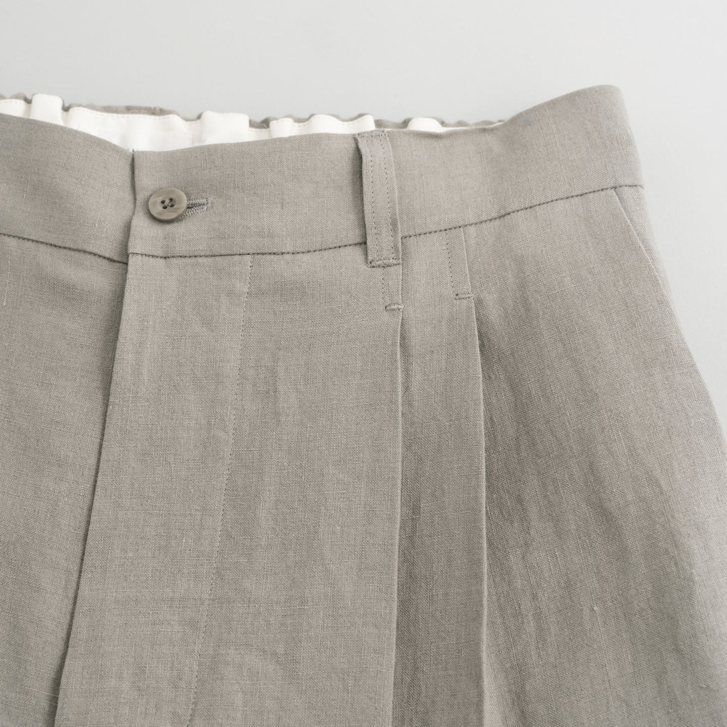 LINEN 2TUCK WIDE PANTS