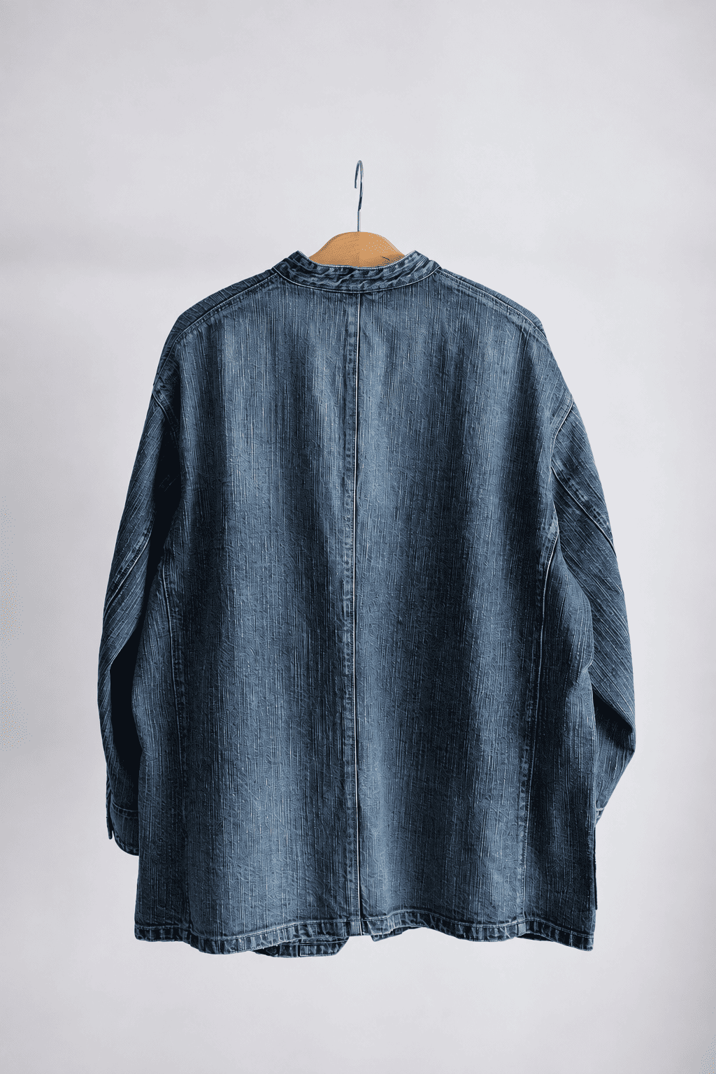 STEINBECK DENIM STAND COLLAR JACKET