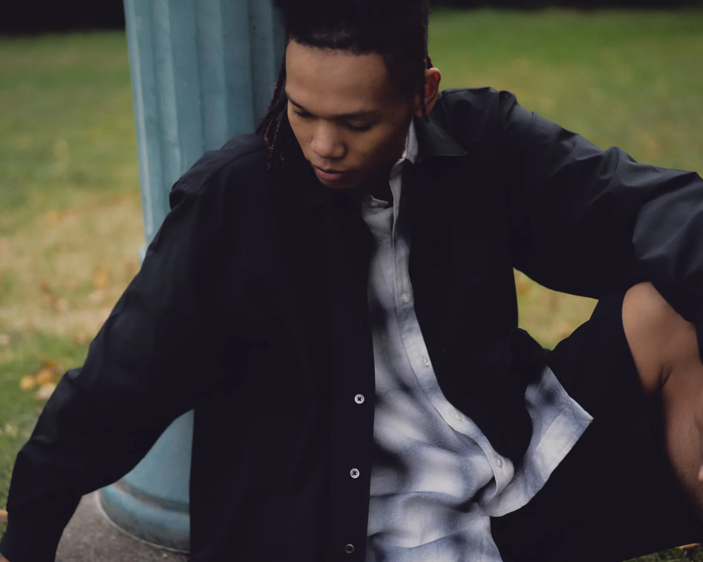 QUICK DRY STRETCH OPEN COLLAR SHIRT