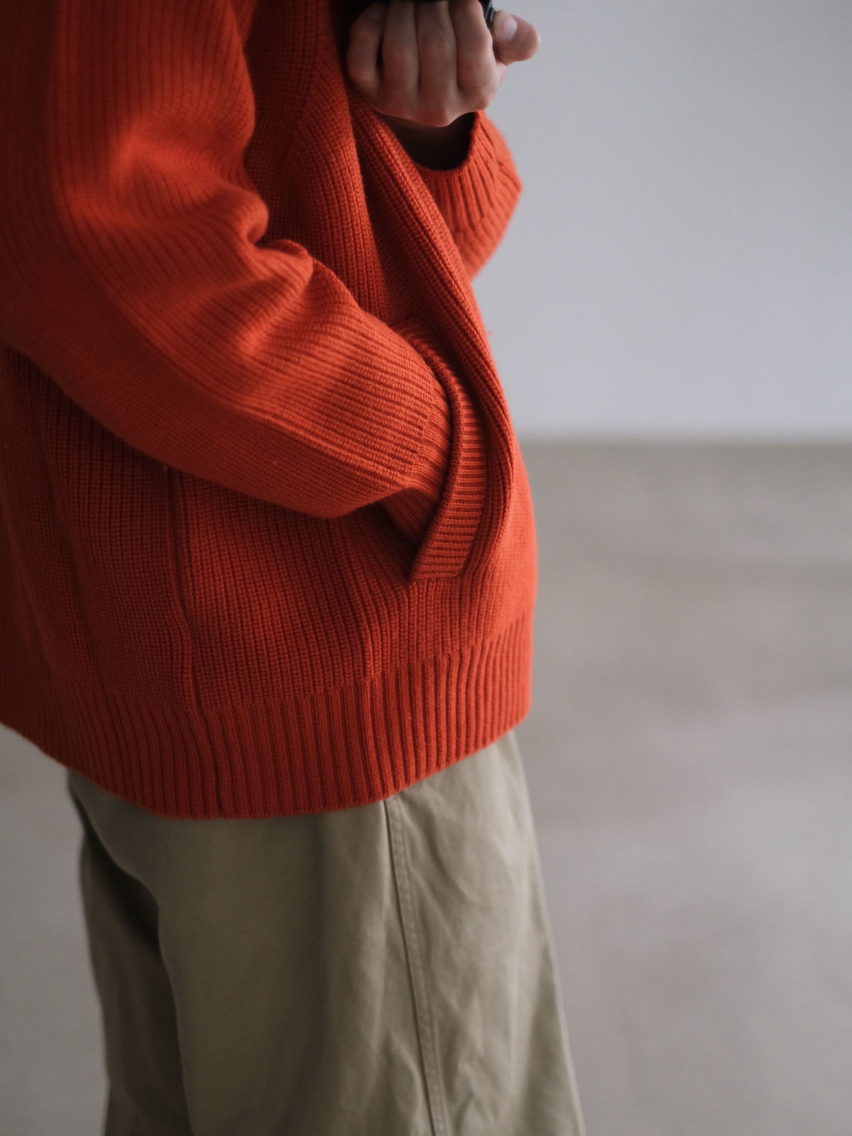 MERINO WOOL KNIT BLOUSON