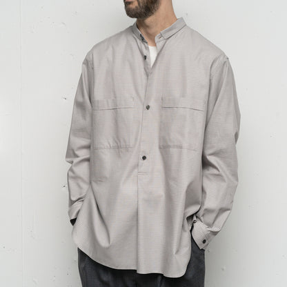 NARROW COLLAR PULLOVER SHIRT