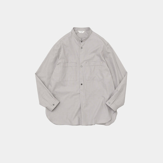 NARROW COLLAR PULLOVER SHIRT