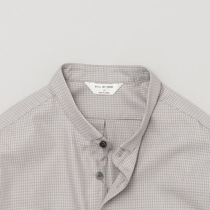 NARROW COLLAR PULLOVER SHIRT