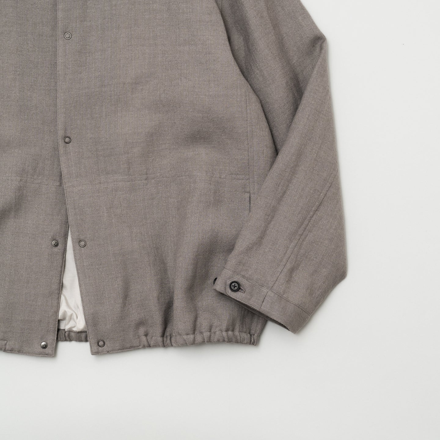 LINEN WOOL MIX BLOUSON