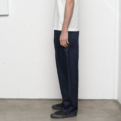 12oz DENIM DEEP TUCK PANTS