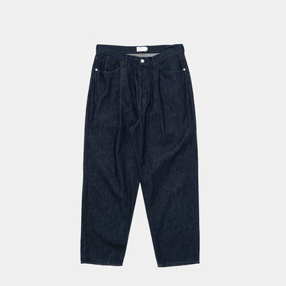 12oz DENIM DEEP TUCK PANTS