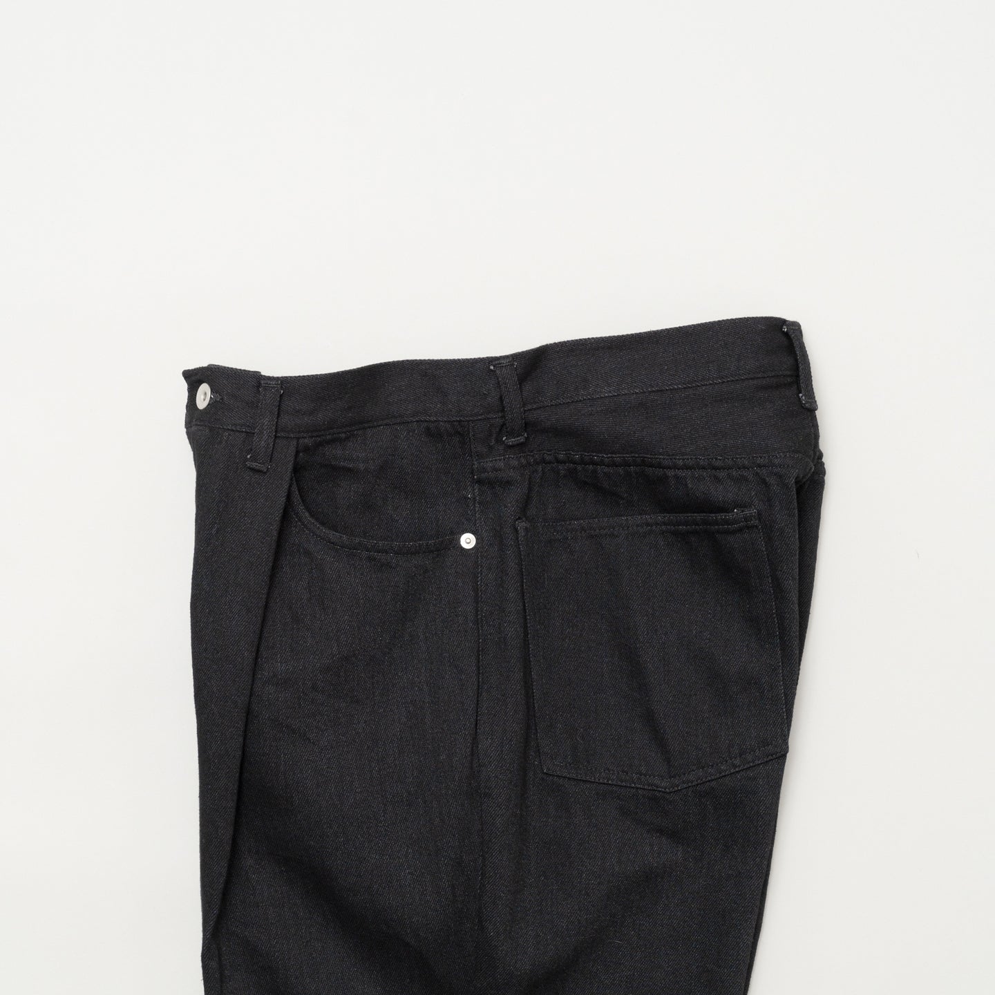 12oz DENIM DEEP TUCK PANTS