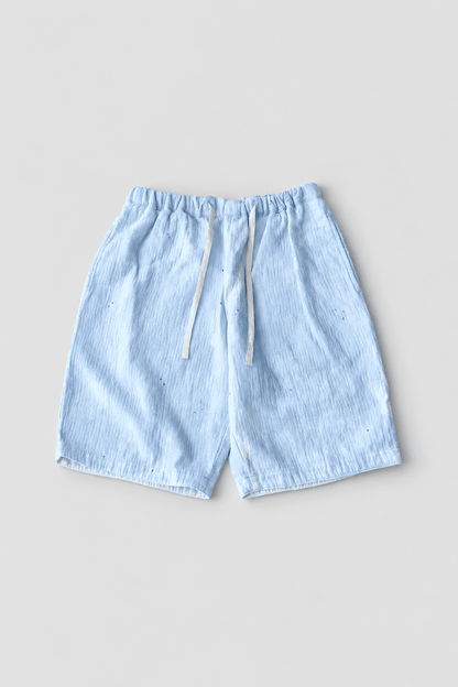 PAINTED SASHIKO WATERCOLOR SHORTS