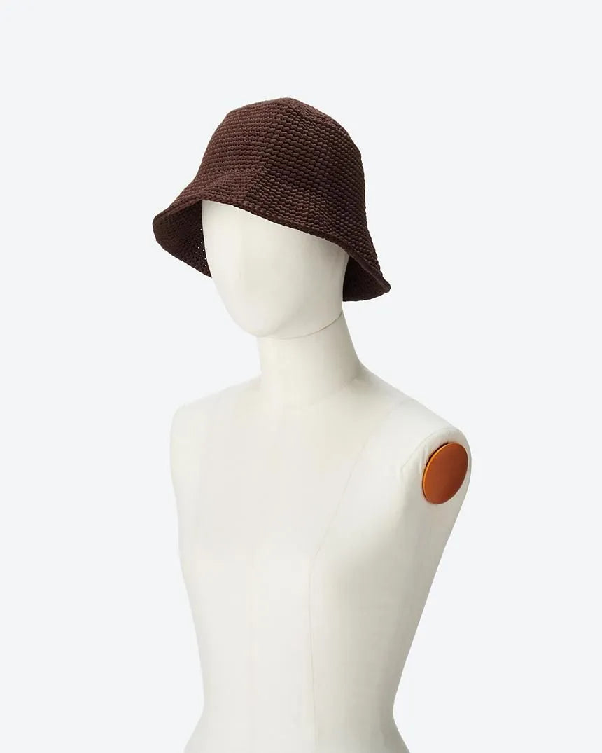 POLY HAND KNIT BUCKET HAT