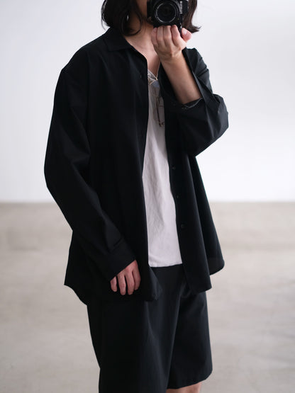QUICK DRY STRETCH OPEN COLLAR SHIRT