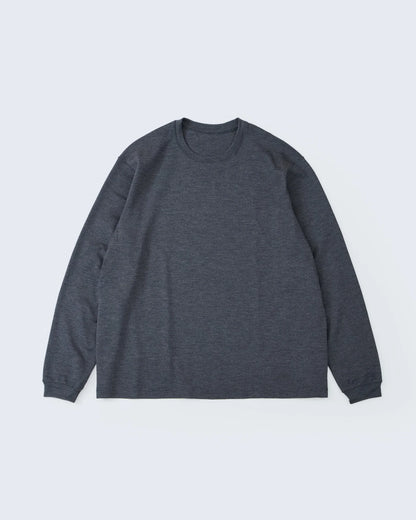 MERINO WOOL CREW NECK LONG SLEEVE SHIRT