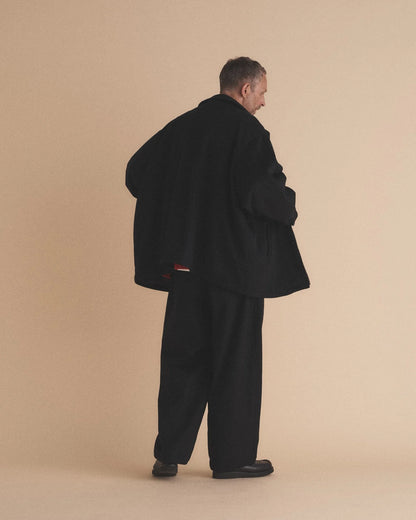 WOOL CASHMERE DRAWSTRING PANTS