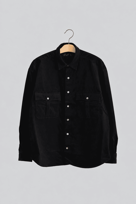 ROLL UP ORGANIC CORDUROY SHIRT (14WALE)