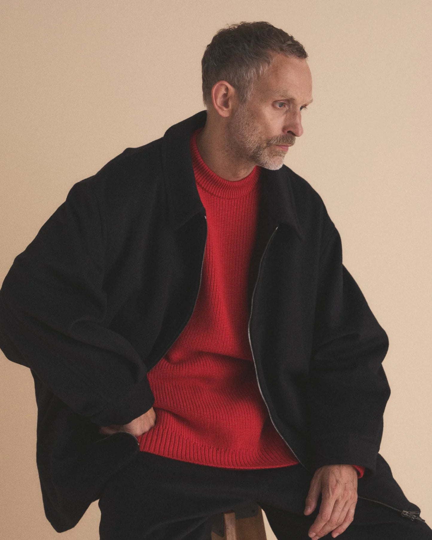 WOOL CASHMERE SWING TOP