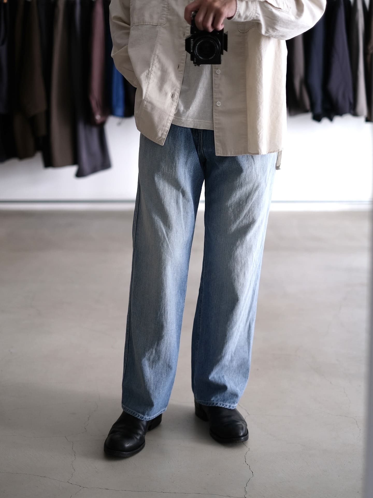 ARON BEZ 5P JEANS “vintage wash”