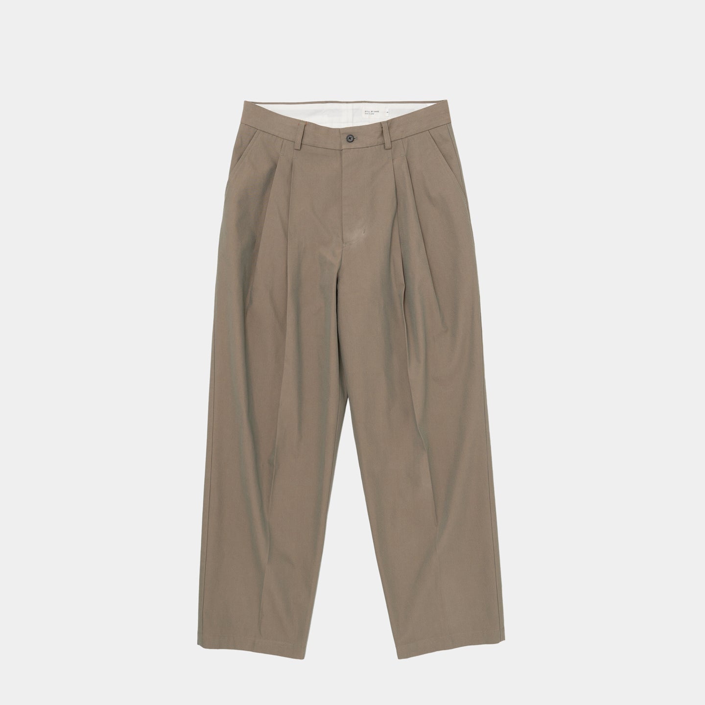 DEEP TUCK PRESSED PANTS