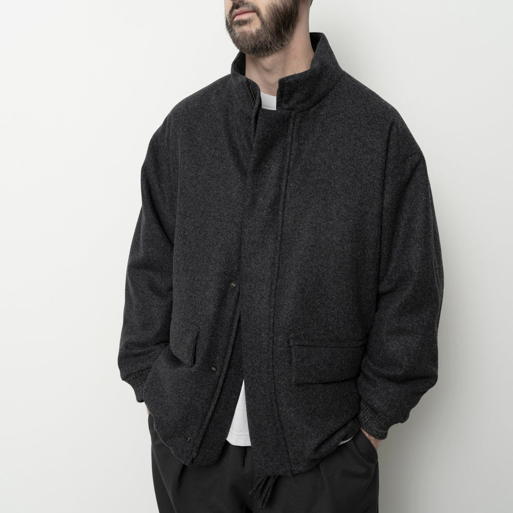PADDED WOOL BLOUSON