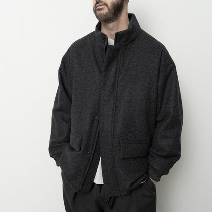 PADDED WOOL BLOUSON