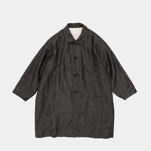LINEN MIXED WOOL COAT