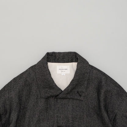LINEN MIXED WOOL COAT