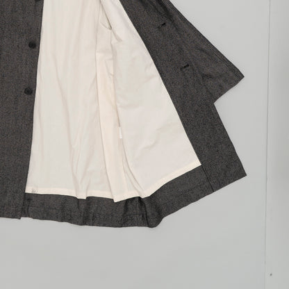 LINEN MIXED WOOL COAT
