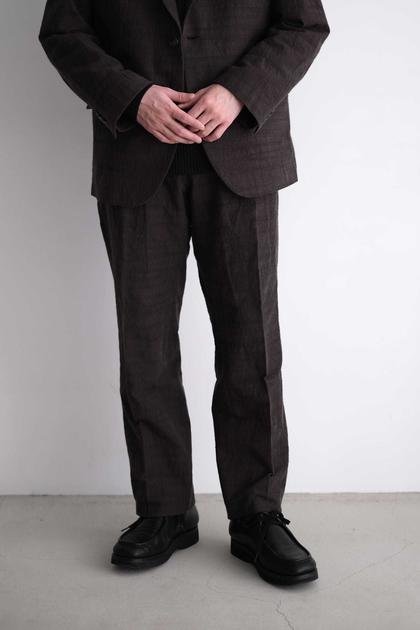 TUCK SUIT PANTS C