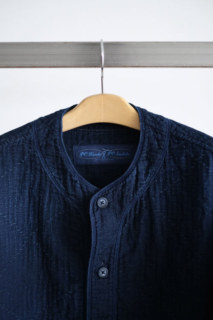 SEA ISLAND SASHIKO BASEBALL SHIRT