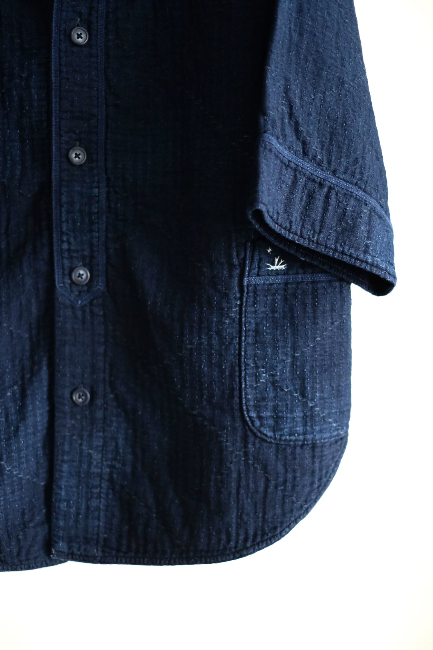 SEA ISLAND SASHIKO BASEBALL SHIRT
