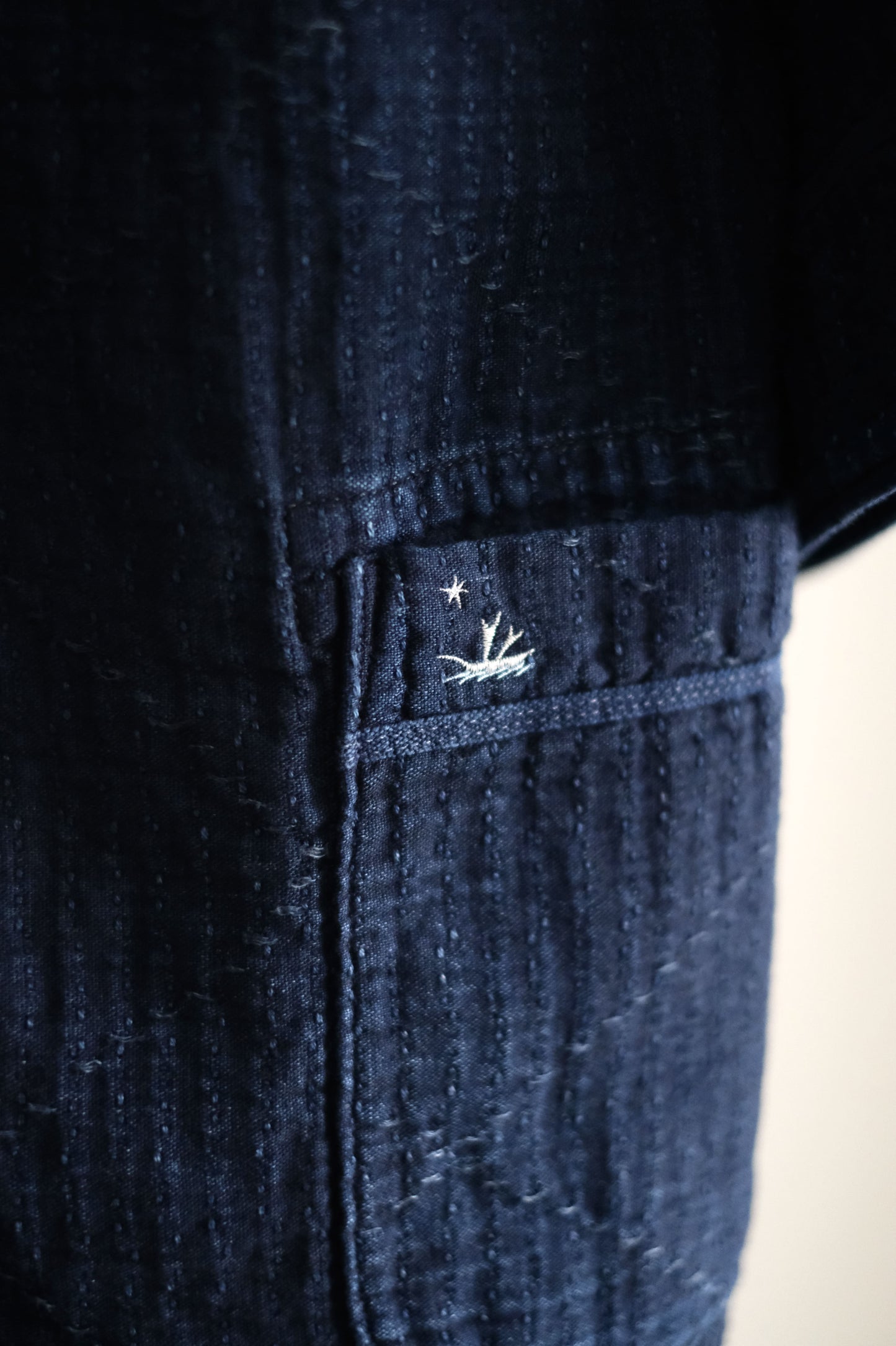 SEA ISLAND SASHIKO BASEBALL SHIRT