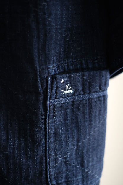 SEA ISLAND SASHIKO BASEBALL SHIRT