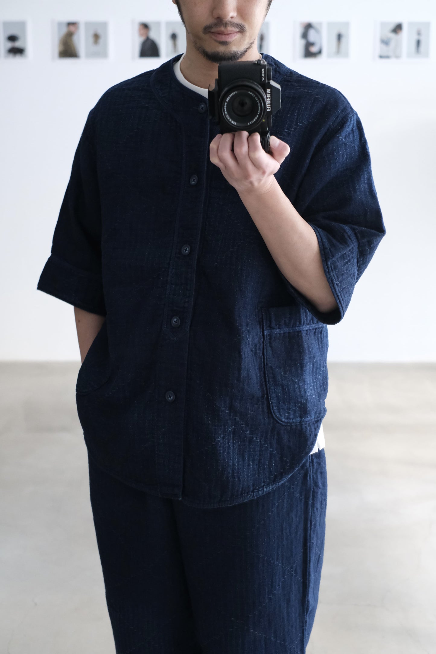 SEA ISLAND SASHIKO BASEBALL SHIRT