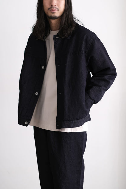 HEMP MIXED DENIM BLOUSON