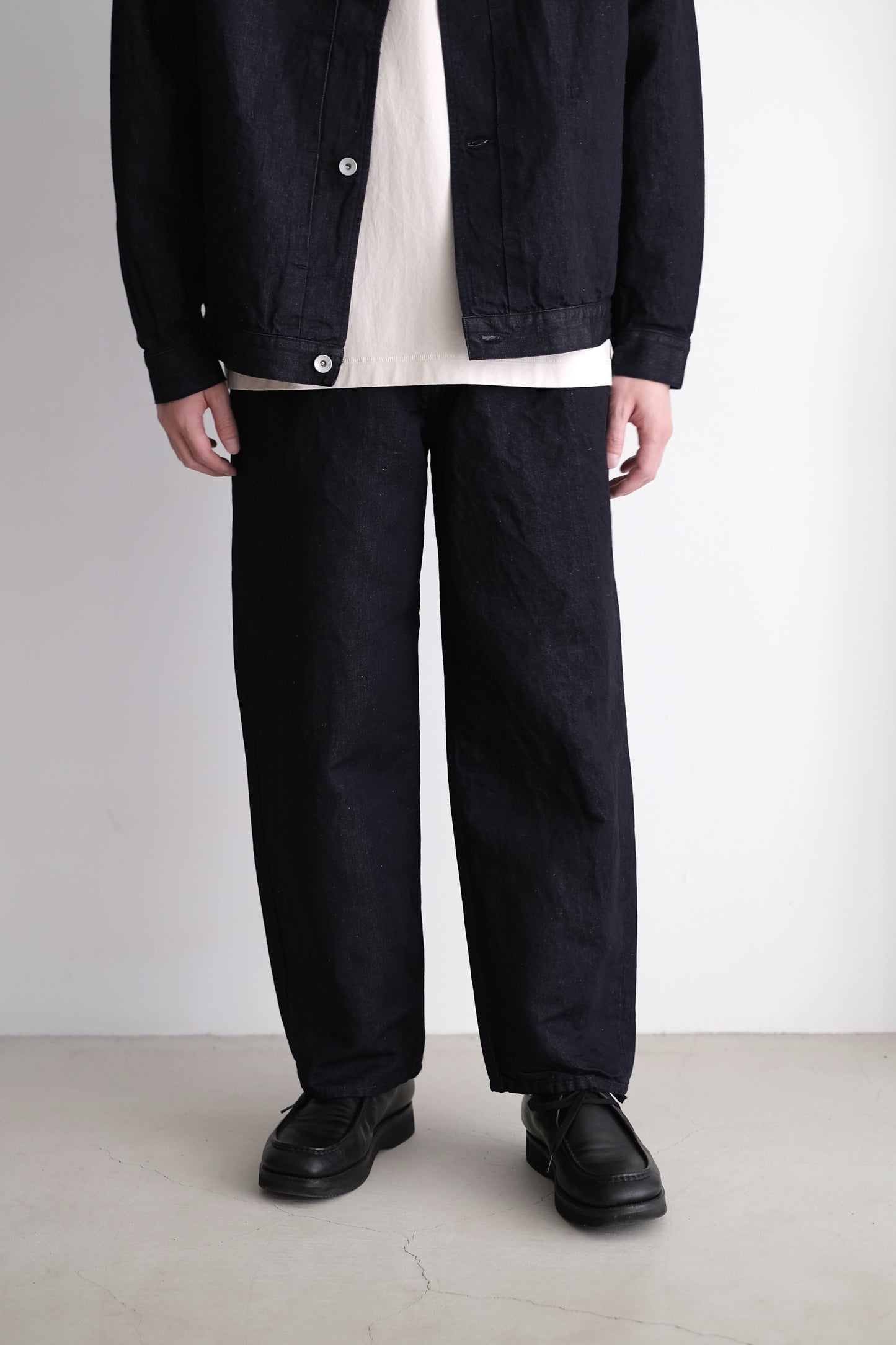 HEMP MIXED DENIM PANTS