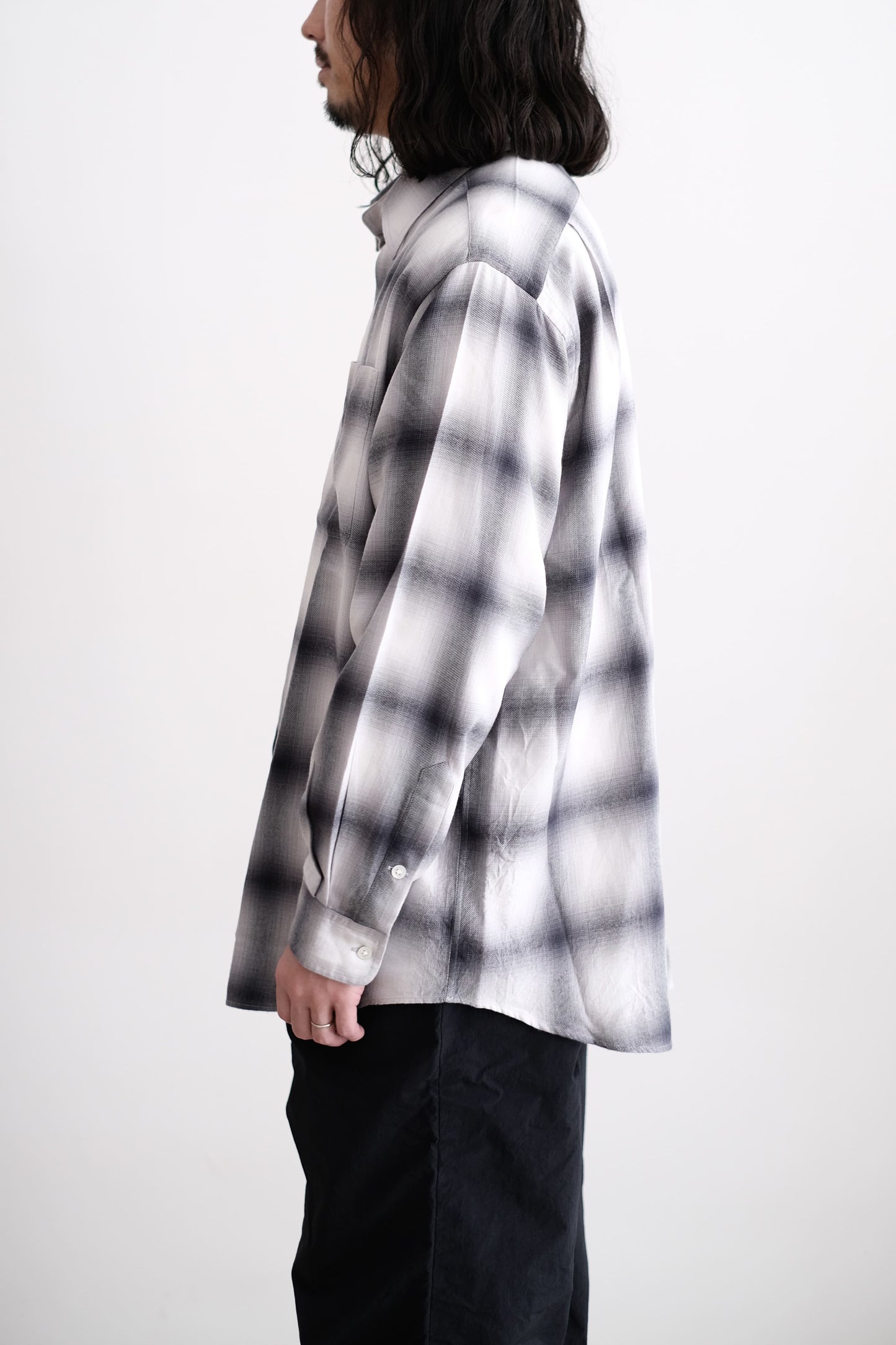 OMBRE PLAID SHIRT