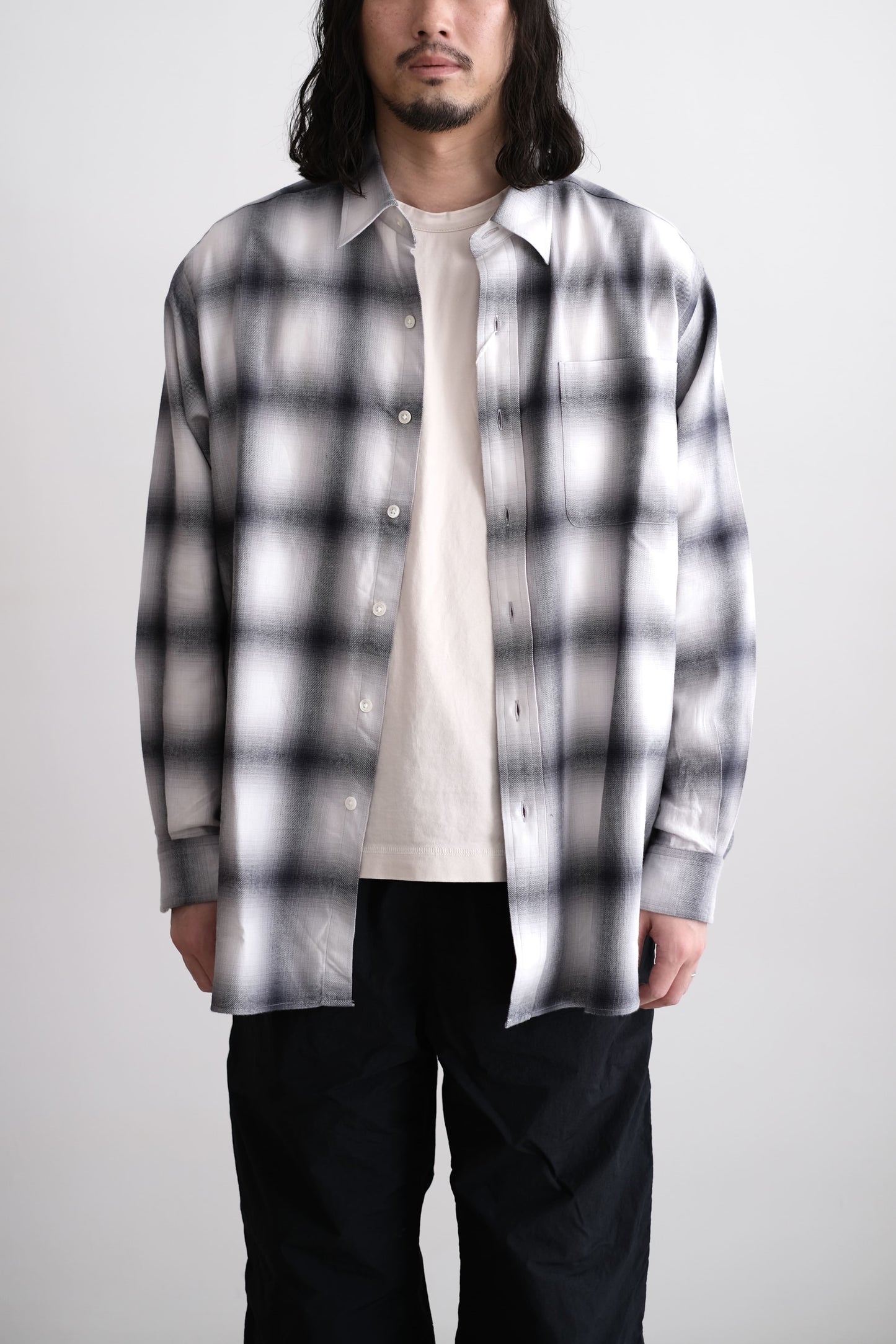 OMBRE PLAID SHIRT